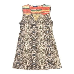 Fashion Express Sleeveless Leopard Print Mini Dress Size Medium